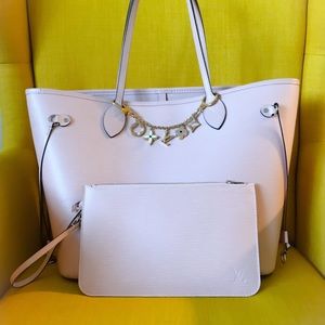 Authentic Louis Vuitton Neverfull Rose Ballerine